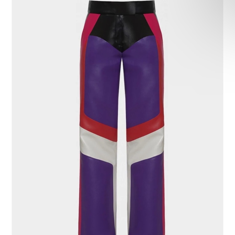 LADO BOKUCHAVA COMBINED PANTS VEGAN LEATHER